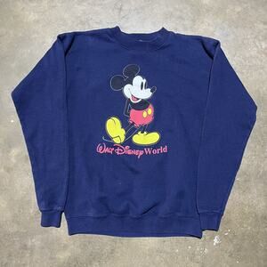 Vintage 90s Walt Disney World Navy Mickey Sweatshirt
